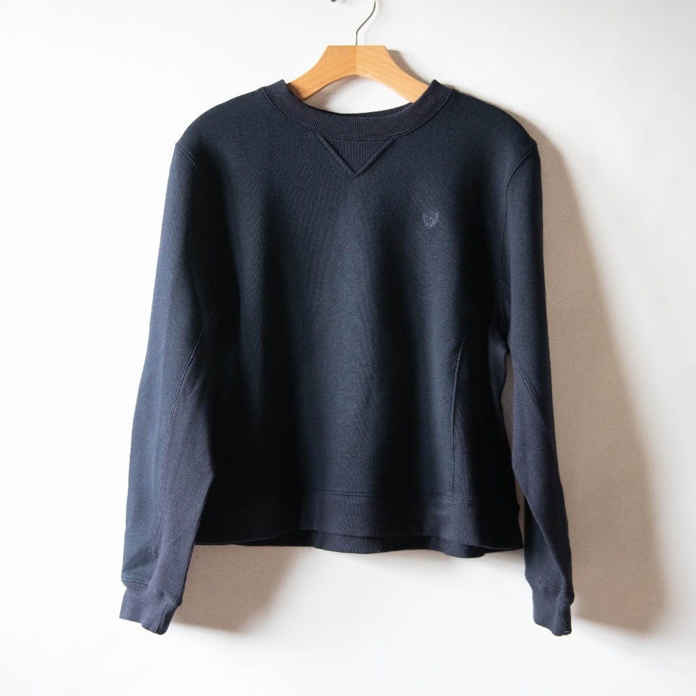 Preswick & Moore Crew Neck Sweatshirt Navy Blue